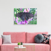 Vrouw Spicebush Swallowtail Butterfly Canvas Afdruk (Insitu (Woonkamer))