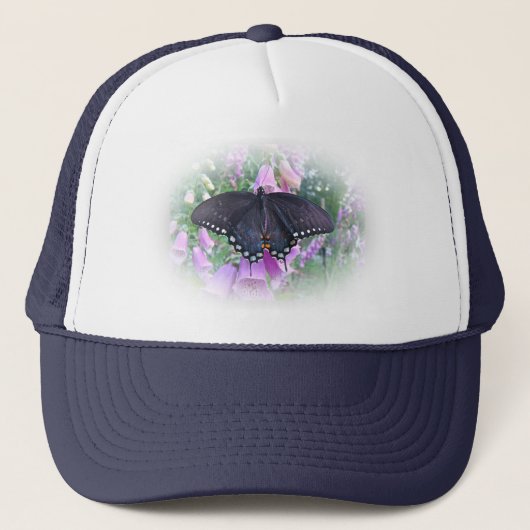 Vrouw Spicebush Swallowtail Butterfly Trucker Pet (Voorkant)