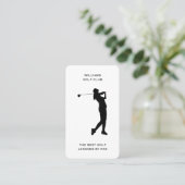 Vrouw Sport Coach Golf Instructor Social Media Visitekaartje (Staand voorkant)