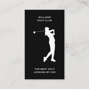Vrouw Sport Coach Social Media Golf Instructor Visitekaartje