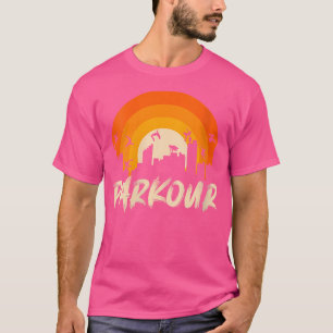 Vrouw springt op gebouw Parkour T-shirt
