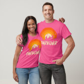 Vrouw springt op gebouw Parkour T-shirt (Unisex)