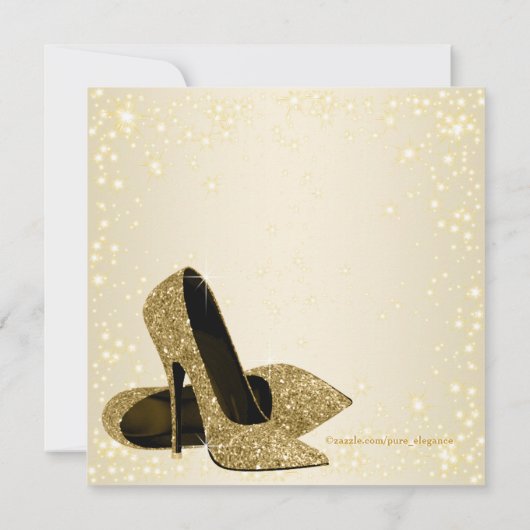 Vrouw stapt in het Vijftigjarig Verjaardagsfeest Kaart (Achterkant)