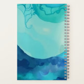 Vrouw staren door de lens...Spiraalvormig Notitieb Notitieboek (Achterkant)