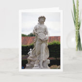 Vrouw Statue, Hampton Court Gardens, Engeland Kaart (Voorkant)