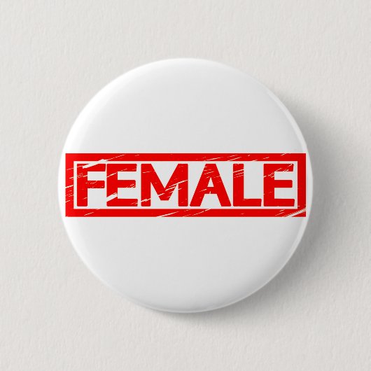 Vrouw Stempel Ronde Button 5,7 Cm (Voorkant)