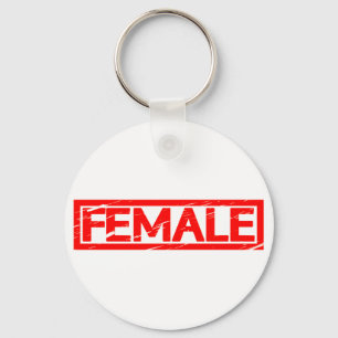 Vrouw Stempel Sleutelhanger