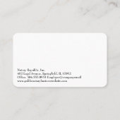 Vrouw stempelt documenten | Openbare notaris  Visitekaartje (Achterkant)