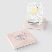 Vrouw Stenen Onderzetter (Zijkant)