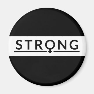 Vrouw Sterk Feminist Magneet