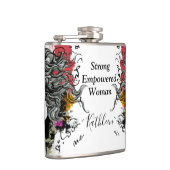 Vrouw Sterke machtig personaliseren Heupfles (Rechts)