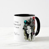 Vrouw Sterke machtig personaliseren Mok (Voorkant rechts)