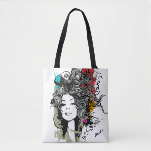 Vrouw Sterke machtig Tote Bag