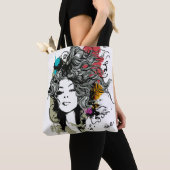 Vrouw Sterke machtig Tote Bag (Dichtbij)