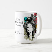Vrouw Sterke machtige Personaliseer Mok (Voorkant rechts)