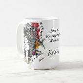 Vrouw Sterke machtige Personaliseer Mok (Voorkant links)