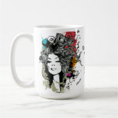 Vrouw Sterke machtige Personaliseer Mok (Links)