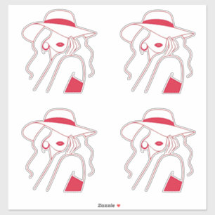 Vrouw Sticker