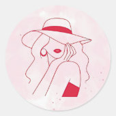 Vrouw Sticker (Voorkant)
