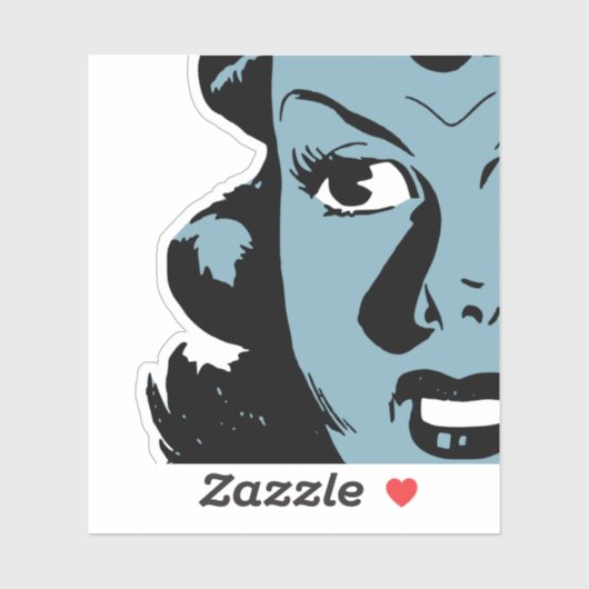 Vrouw Sticker (Vel)