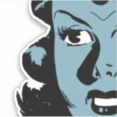 Vrouw Sticker (Voorkant)