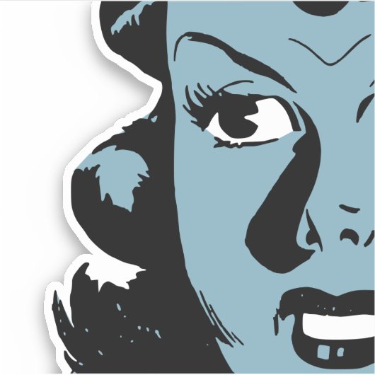 Vrouw Sticker (Voorkant)