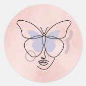 Vrouw Sticker (Voorkant)