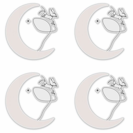 Vrouw Sticker (Voorkant)