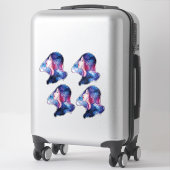 Vrouw Sticker (Koffer)