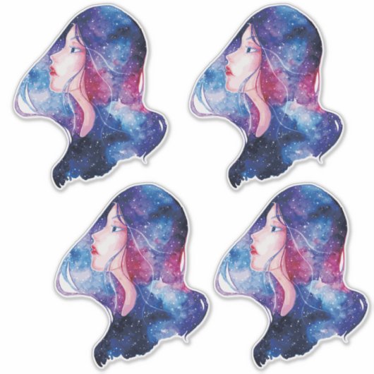 Vrouw Sticker (Voorkant)