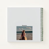   vrouw strand dromer citaat dagboek notitieboek (Achterkant)