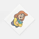 Vrouw Student Paper Napkins Servet (Hoek)