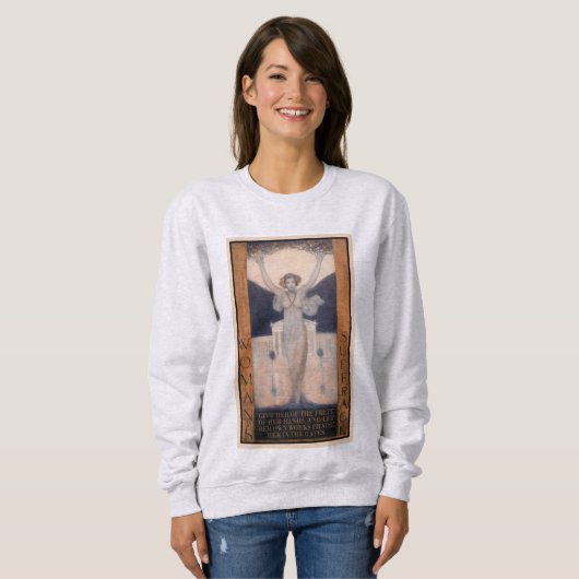 Vrouw Suffrage Artwork Sweatshirt (Voorkant volledig)