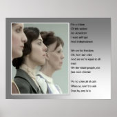 Vrouw Suffrage Poster (Voorkant)