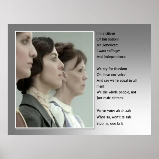 Vrouw Suffrage Poster (Voorkant)