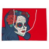 Vrouw Suiker Grote rode rozen Large Cadeautasje (Voorkant)