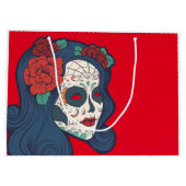 Vrouw Suiker Grote rode rozen Large Cadeautasje (Achterkant)