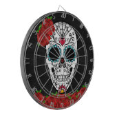 Vrouw Suikertje met rode rozen Dartbord (Voorkant Links)