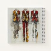 Vrouw Suit Concept Sketch Notitieboek (Achterkant)