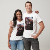 Vrouw Sumatran Orangutan met baby, Pongo T-shirt (Unisex)