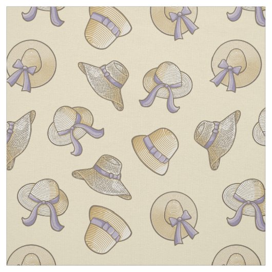 Vrouw Summer Petten Beige Pattern Stof (Swatch)