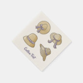 Vrouw Summer Petten Beige Servet (Hoek)