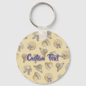 Vrouw Summer Petten Beige Sleutelhanger (Voorkant)