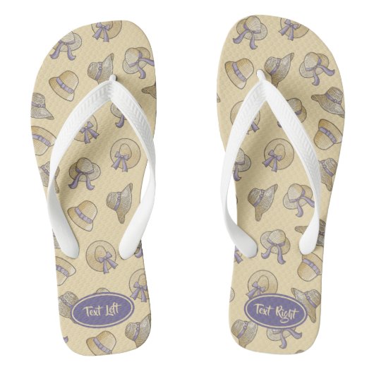 Vrouw Summer Petten Beige Teenslippers (Voetbed)