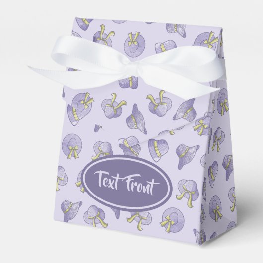 Vrouw Summer Petten Lila Bedankdoosjes (Voorkant Zijde)