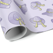 Vrouw Summer Petten Lila Cadeaupapier (Rol Hoek)