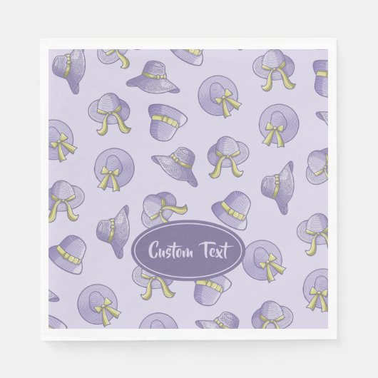 Vrouw Summer Petten Lila Servet (Voorkant)