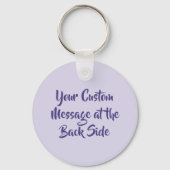 Vrouw Summer Petten Lila Sleutelhanger (Achterkant)