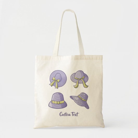 Vrouw Summer Petten Lila Tote Bag (Voorkant)