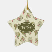 Vrouw Summer Petten Yellow Keramisch Ornament (Rechts)